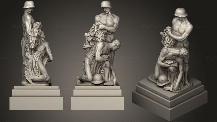 Статуи античные и исторические (Статуя 59, STKA_1510) 3D модель для ЧПУ станка